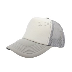 GORRA ESPONJA MALLA COMBINADA BLANCO / GRIS CLARO