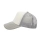 GORRA ESPONJA MALLA COMBINADA BLANCO / GRIS CLARO
