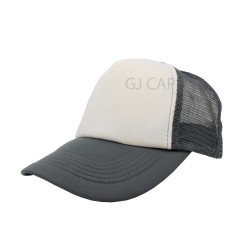 GORRA ESPONJA MALLA COMBINADA BLANCO / GRIS OSCURO