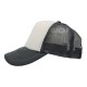 GORRA ESPONJA MALLA COMBINADA BLANCO / GRIS OSCURO