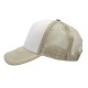 GORRA ESPONJA MALLA COMBINADA BLANCO / KAKHI
