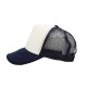 GORRA ESPONJA MALLA COMBINADA BLANCO / MARINO