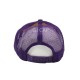 GORRA ESPONJA MALLA COMBINADA BLANCO / MORADO