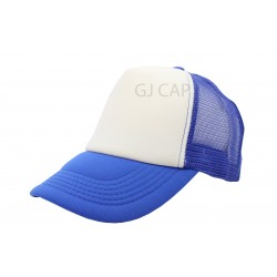 GORRA ESPONJA MALLA COMBINADA BLANCO / REY