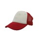 GORRA ESPONJA MALLA COMBINADA BLANCO / ROJO