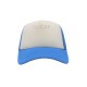 GORRA ESPONJA MALLA COMBINADA BLANCO / TURQUESA