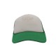 GORRA ESPONJA MALLA COMBINADA BLANCO / VERDE BANDERA