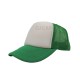 GORRA ESPONJA MALLA COMBINADA BLANCO / VERDE BANDERA