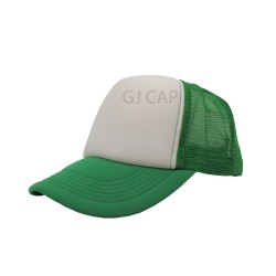 GORRA ESPONJA MALLA COMBINADA BLANCO / VERDE BANDERA