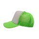 GORRA ESPONJA MALLA COMBINADABLANCO / VERDE NEON