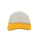 GORRA ESPONJA MALLA COMBINADA BLANCO / AMARILLO ORO