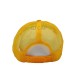 GORRA ESPONJA MALLA COMBINADA BLANCO / AMARILLO ORO