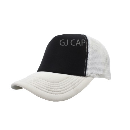 GORRA ESPONJA MALLA COMBINADA NEGRO / BLANCO
