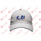 GORRA BORDADA DE ADULTO KO BLANCO