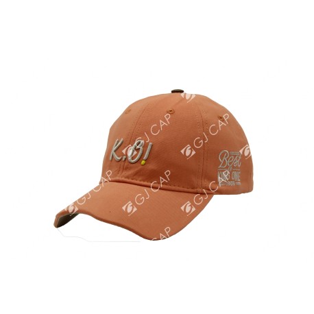 GORRA BORDADA DE ADULTO KO NARANJA