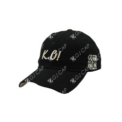 GORRA BORDADA DE ADULTO KO NEGRO