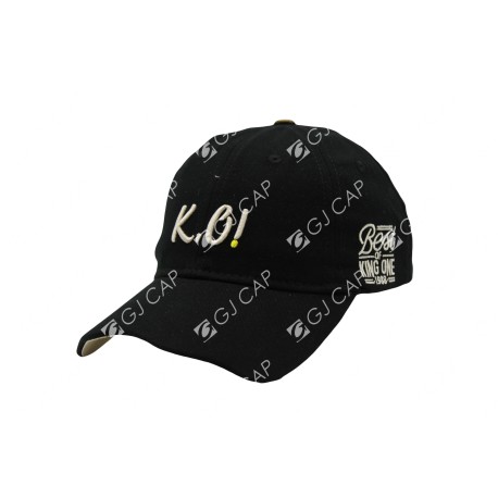 GORRA BORDADA DE ADULTO KO NEGRO
