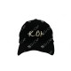 GORRA BORDADA DE ADULTO KO NEGRO