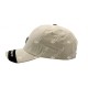 GORRA BORDADA DE ADULTO NEVER GIVE UP BEIGE
