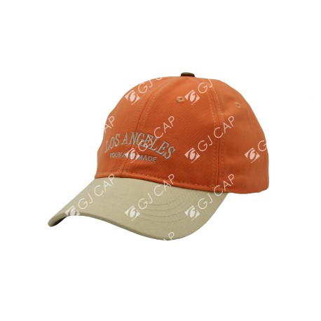 GORRA BORDADA DE ADULTO LOS ANGELES NARANJA