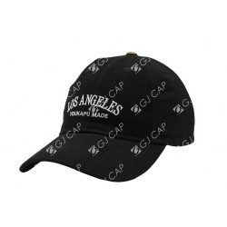 GORRA BORDADA DE ADULTO LOS ANGELES NEGRO
