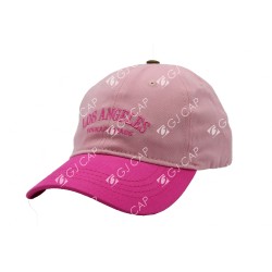 GORRA BORDADA DE ADULTO LOS ANGELES ROSA