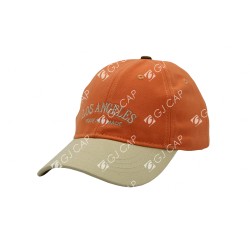 GORRA BORDADA DE ADULTO LOS ANGELES NARANJA
