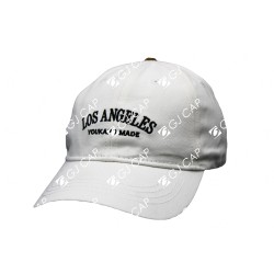 GORRA BORDADA DE ADULTO LOS ANGELES BLANCO