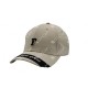 GORRA BORDADA DE ADULTO NEVER GIVE UP BEIGE