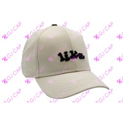 GORRA BORDADA DE JUNIOR LIKE BEIGE
