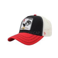 Gallo Negro Rojo Hueso