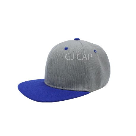 GORRA ACRILICO PLANA GRIS / REY