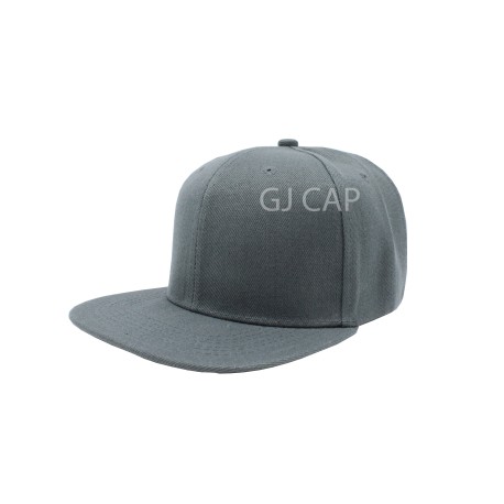 GORRA ACRILICO PLANA GRIS OSCURO