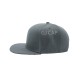 GORRA ACRILICO PLANA GRIS OSCURO