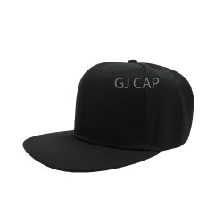 GORRA ACRILICO PLANA NEGRO 