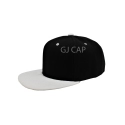 GORRA ACRILICO PLANA NEGRO / BLANCO