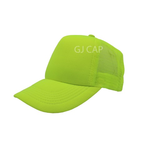 GORRA ESPONJA CON MALLA AMARILLO NEON