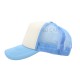 GORRA ESPONJA MALLA COMBINADA BLANCO/ CIELO