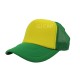 GORRA ESPONJA MALLA COMBINADA AMARILLO CLARO / VERDE BANDERA