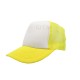 GORRA ESPONJA MALLA COMBINADA BLANCO/ AMARILLO CLARO