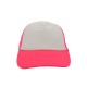 GORRA ESPONJA MALLA COMBINADA BLANCO / FIUSHA NEON
